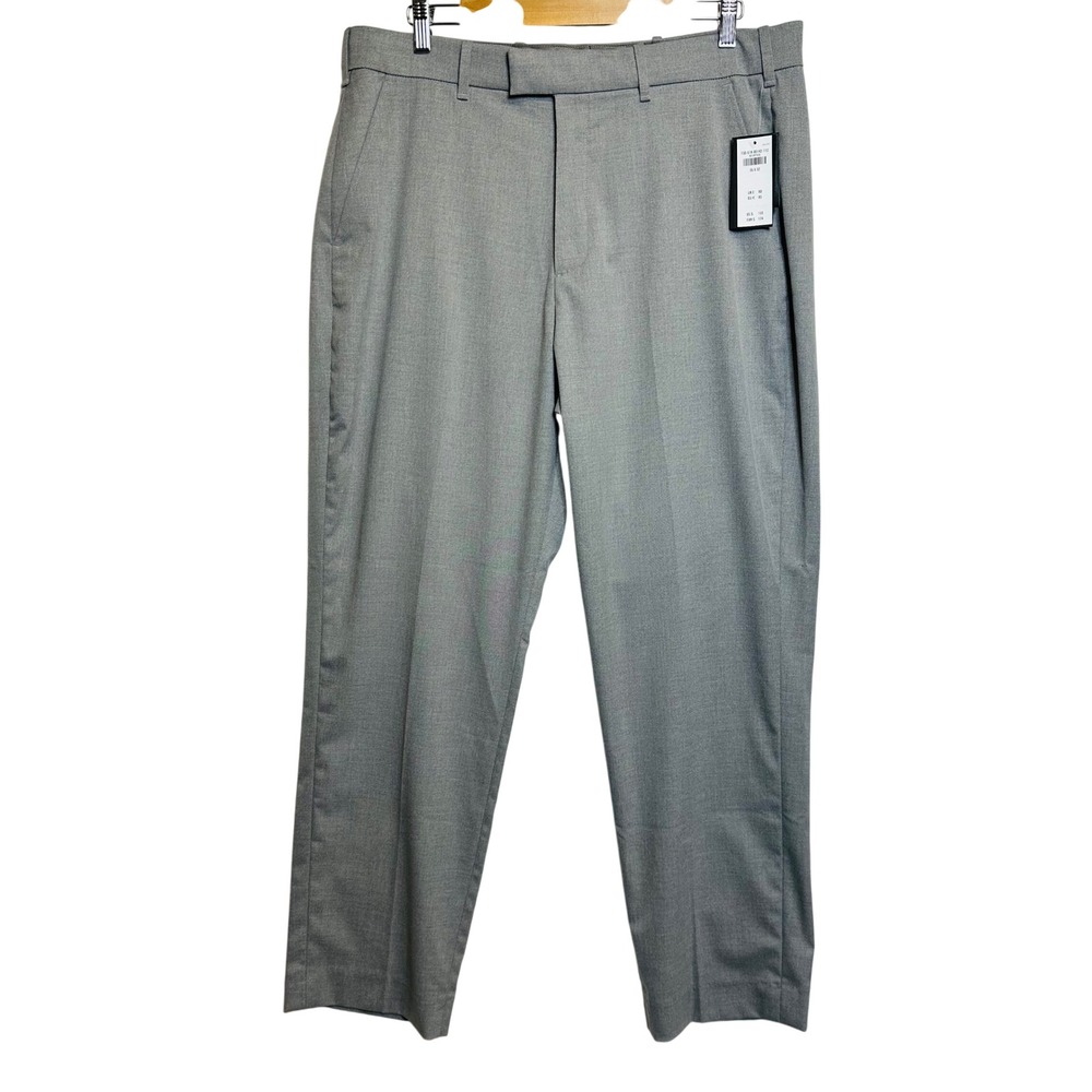 Abercrombie & Fitch Dress Pants Mens 36x32 Grey Athletic Fit Tapered Trousers